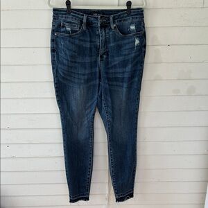 Judy blue distressed high rise skinny jeans size 14W